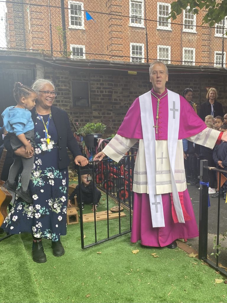 Bishop Nicholas And Miss Peters Open New Nursery