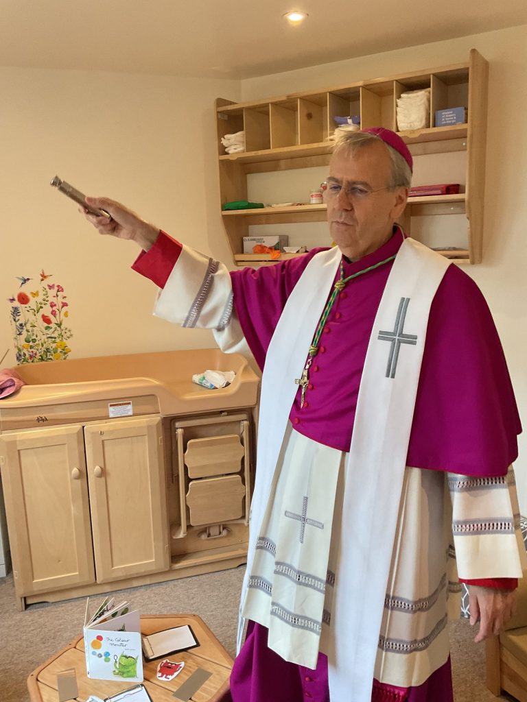 Bishop Blesses Nursery At St Peter & St Paul School