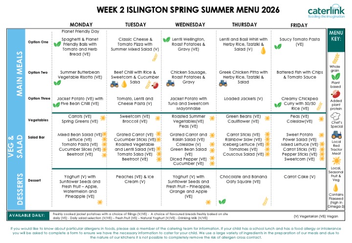 Primary Spring Summer 2026 Menu Caterlink